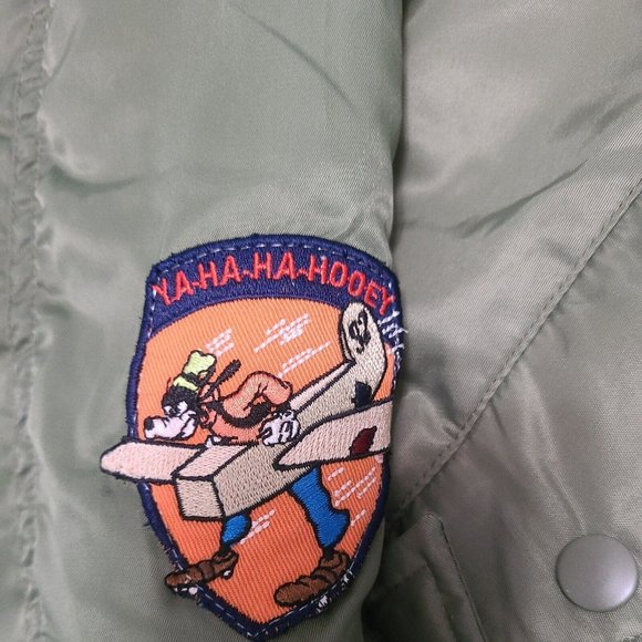 Disneyland Resort Mickey Jacket Flying Ace Size S 5/6 Reversible Bomber Jacket - Picture 7 of 10